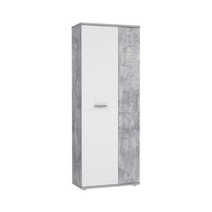 Komoda/Botník SIMO bílá/šedá beton MS151-C251 obraz