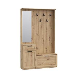 Předsíňová stěna se zrcadlem KAVI dub artisan NIKD041-D78 obraz