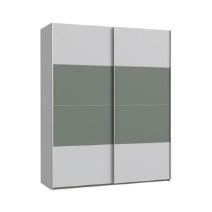 Šatní skříň KARO 170x210 cm šedá/zelená SHMS82411-Q122 obraz