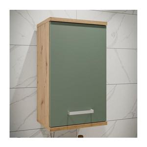 Nástěnná koupelnová skříňka VENOM zelená/dub artisan VERH10-M888 obraz