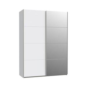 Šatní skříň se zrcadlem KARO 150x210 cm bílá SHMS72414-120 obraz