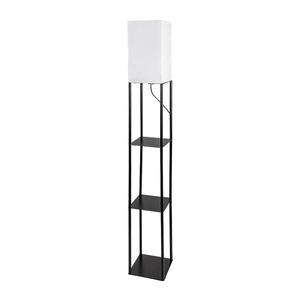 Brilagi - Stojací lampa s poličkami GRADUS 1xE27/40W/230V 150 cm černá/bílá 63018 obraz