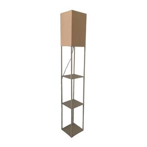 Brilagi - Stojací lampa s poličkami GRADUS 1xE27/40W/230V 150 cm šedá/béžová 63019 obraz