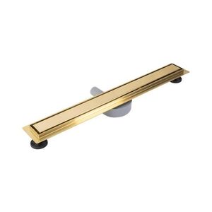 REA-G2704 - Odtokový žlab NEOX PRO 90 cm nerezová ocel/broušená zlatá REA-G2704 obraz