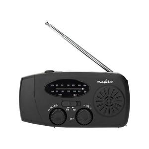 RDFMCR2000BK-Rádio AM/FM na u se sol. panelem a LED svítilnou 2000 mAh RDFMCR2000BK obraz