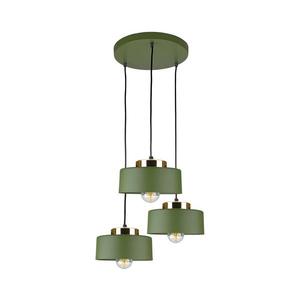 Keter Lighting Lustr na lanku IGNIA 3xE27/60W/230V zelená 3388 obraz