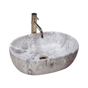 REA-U9888 - Umyvadlo na desku LARA 35x48, 5 cm keramika/imitace kamene REA-U9888 obraz