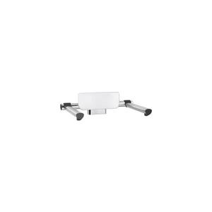 BEMETA Zádová opěrka 60x18, 5 cm stříbrná/bílá 355125167 obraz