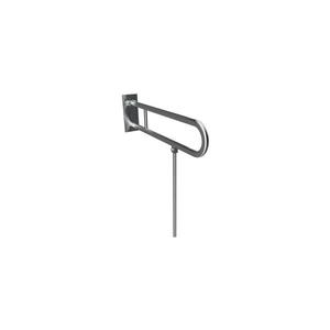 BEMETA Úchyt s opěrnou nohou 10x80 cm nerez/stříbrná 301307082N obraz