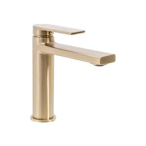 REA-B6555 - Umyvadlová baterie VERSO 16, 5 cm broušená zlatá REA-B6555 obraz