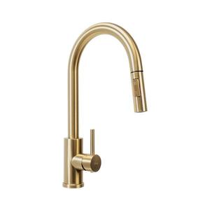 REA-B9148 - Dřezová baterie s vytahovací sprškou FRESH 39, 5 cm broušená zlatá REA-B9148 obraz