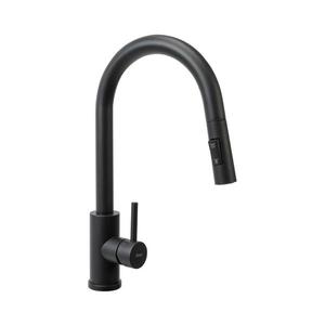 REA-B9147 - Dřezová baterie s vytahovací sprškou FRESH 39, 5 cm matná černá REA-B9147 obraz