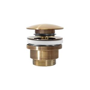 REA-A8110 - Umyvadlová výpusť CLICK-CLACK pr. 6, 4 cm zlatá REA-A8110 obraz