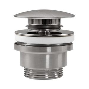 REA-A6000 - Umyvadlová výpusť CLICK-CLACK pr. 6, 4 cm kartáčovaný nikl REA-A6000 obraz