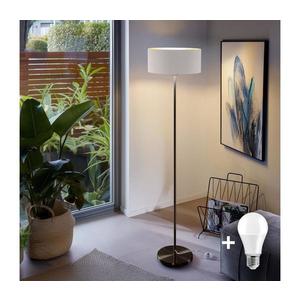 LED Stojací lampa TUNJA 1xE27/20W/230V pr. 38 cm černá/bílá 1xSA2187+1xEG32471 obraz