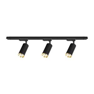 Bodové svítidlo v lištovém systému MICA 3xGU10/10W/230V černá/zlatá ML2104 obraz