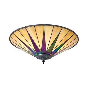 Endon 70240 - Stropní svítidlo DARK STAR 2xE27/40W/230V pr. 49 cm 70240 obraz