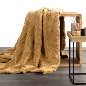 ArtFir Deka CARO | medová 200 x 220 cm obraz