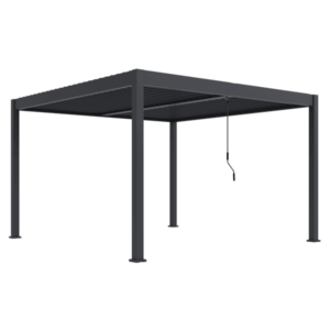 ArtRoja Bioklimatická hliníková pergola INTRO DUO volně stojící | antracit 4 x 4 m obraz