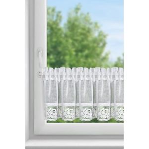 ArtFir Krátká záclona LARI P | bílá 150 x 30 cm obraz