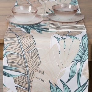ArtFir Zahradní běhoun GARDEN 14B | béžová/tyrkysová 40 x 140 cm obraz