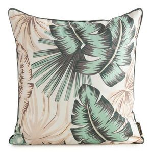 ArtFir Povlak na polštář GARDEN 13A | krémová/zelená 45 x 45 cm obraz