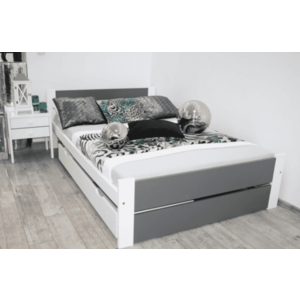 Elvisia Postel LEA s matrací a roštem | 80 x 200 cm Barva: Šedá obraz