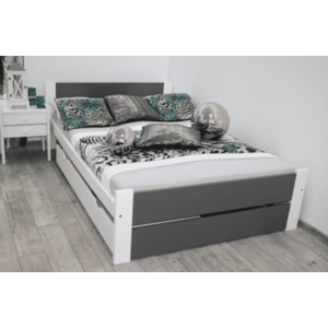 Elvisia Postel LEA s roštem | 80 x 200 cm Barva: Šedá obraz