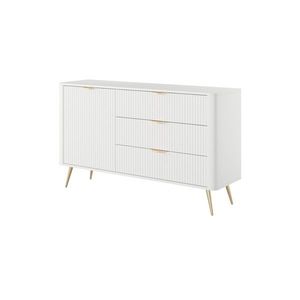 ArtLas Komoda LINA 138 D3S | bílá obraz