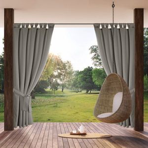ArtFir Závěs na terasu GARDEN 2 PU | stříbrná 155 x 220 cm obraz