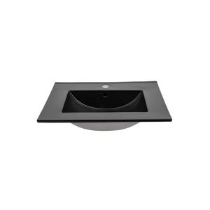 ArtCom Keramické umyvadlo UM-LAVA 60 DP | černá 60 cm obraz