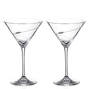 Diamante Silhouette sklenice na martini 210 ml 2 ks obraz