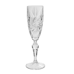 Bohemia Jihlava broušené sklenice na sekt Pinwheel 180 ml 6 ks obraz