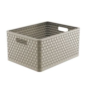 Rotho 90779 ROTHO Úložný box COUNTRY 28 l, cappuccino obraz