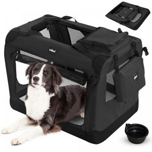 Leopet Přepravní box pro psy XL, 81, 3 x 58, 4 x 58, cm, černý obraz