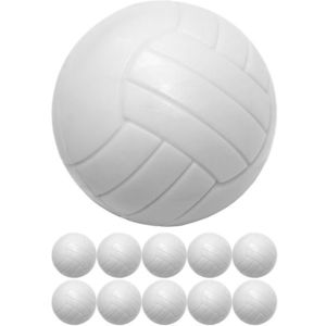 Míčky na stolní fotbálek bílé 10 ks 36 mm obraz