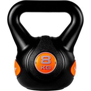 MOVIT 66833 MOVIT Kettlebell činka - 8 kg, černá/oranžová obraz
