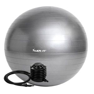 MOVIT 54109 Gymnastický míč s pumpou - 75 cm - stříbrný obraz