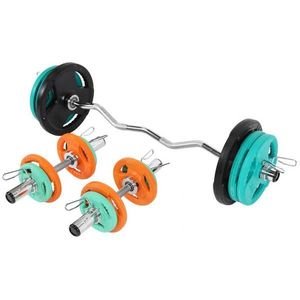 Gorilla Sports Nakládací činkový set, 75 kg obraz