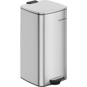 SONGMICS 30l pedálový odpadkový koš z nerezu, Soft Close obraz