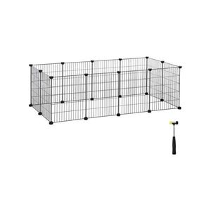Ohrádka pro morčata a králíky SONGMICS, černá, 143×73×46 cm obraz