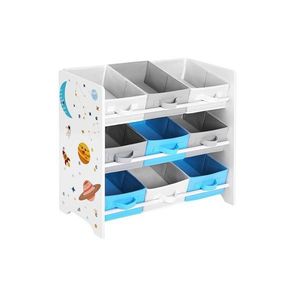 Dětský organizér na hračky – Vesmír, 9 košů obraz