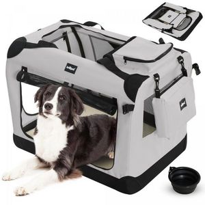 Leopet Přepravní box pro psy XL, 81, 3 x 58, 4 x 58, 4 cm šedý obraz
