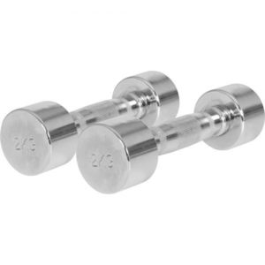 Gorilla Sports Pochromované jednoruční činky, 2 x 2 kg obraz