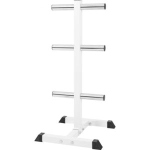 Gorilla Sports Stojan na olympijské kotouče 112 cm, bílá obraz