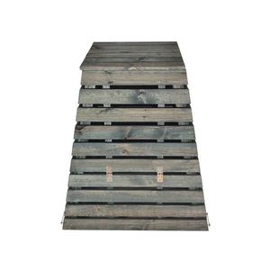 Dřevěný kompostér pyramida 430 l – česká výroba, zelený obraz