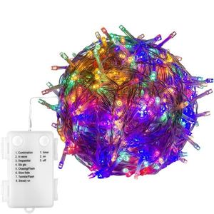 VOLTRONIC® 59580 Vánoční LED osvětlení 10 m - barevné 100 LED BATERIE obraz