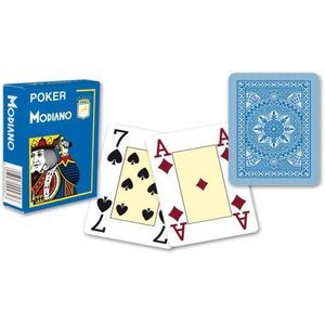Modiano 31301 100% plastové karty 4 rohy - Světle modré obraz