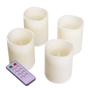 Nexos 33487 Dekorativní LED sada - 4 adventní svíčky - bílá obraz
