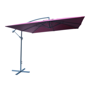 Rojaplast 3880 Čtvercový slunečník kovový - bordó 270 x 270 cm obraz